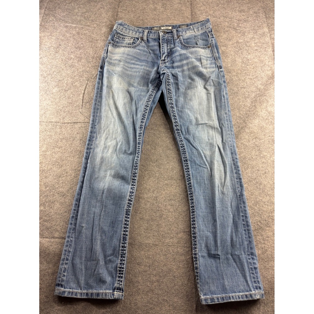 BKE Jake Straight Leg Jeans Mens 29S Short Medium Wash Denim Blue 29 x 30